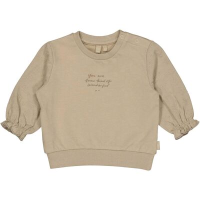 Levv Sweatshirt Blumenstickerei - beige - Maedchen - Size: 62 Levv Sweatshirt Blumenstickerei - beige - Maedchen - Size: 62