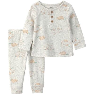 Carter's 2-tlg. Set Shirt langarm und Jogginghose Bären - grau braun - Unisex - Size: 80 Carter's 2-tlg. Set Shirt langarm und Jogginghose Bären - grau braun - Unisex - Size: 80