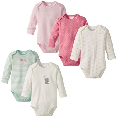 Bornino 5er-Pack Bodys langarm - mehrfarbig - Maedchen - Size: 86 Bornino 5er-Pack Bodys langarm - mehrfarbig - Maedchen - Size: 86