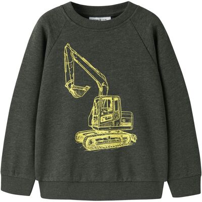 name it Sweatshirt Bagger - oliv - Junge - Size: 116 name it Sweatshirt Bagger - oliv - Junge - Size: 116