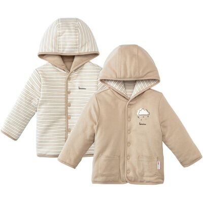 Bornino Wendejacke Wolke - beige weiss - Unisex - Size: 74 Bornino Wendejacke Wolke - beige weiss - Unisex - Size: 74