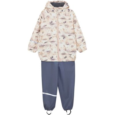 CeLaVi 2-tlg. Set Regenjacke und Regenhose Weltall - beige blau - Junge - Size: 100 CeLaVi 2-tlg. Set Regenjacke und Regenhose Weltall - beige blau - Junge - Size: 100