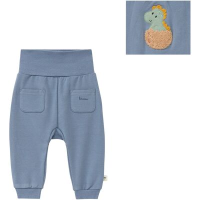 Bornino Jogginghose mit Po-Applikation Dino - blau - Junge - Size: 98 Bornino Jogginghose mit Po-Applikation Dino - blau - Junge - Size: 98