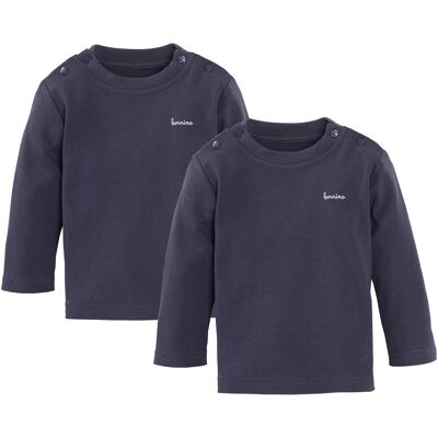 Bornino 2er-Pack Shirts langarm - blau - Junge - Size: 50 Bornino 2er-Pack Shirts langarm - blau - Junge - Size: 50