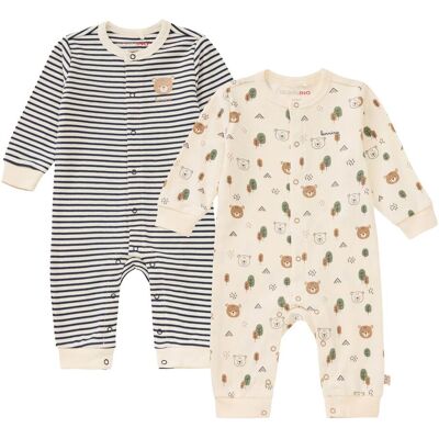 Bornino 2er-Pack Schlafoveralls Tiny Forest - blau natur - Unisex - Size: 62 Bornino 2er-Pack Schlafoveralls Tiny Forest - blau natur - Unisex - Size: 62
