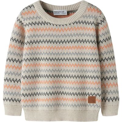 name it Pullover Chevron - beige mehrfarbig - Junge - Size: 98 name it Pullover Chevron - beige mehrfarbig - Junge - Size: 98
