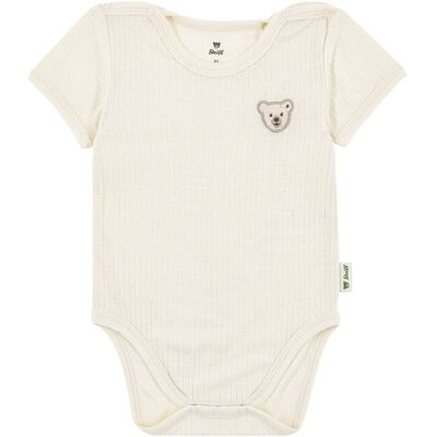 Steiff Body kurzarm Bär Rippqualität - natur - Unisex - Size: 74 Steiff Body kurzarm Bär Rippqualität - natur - Unisex - Size: 74