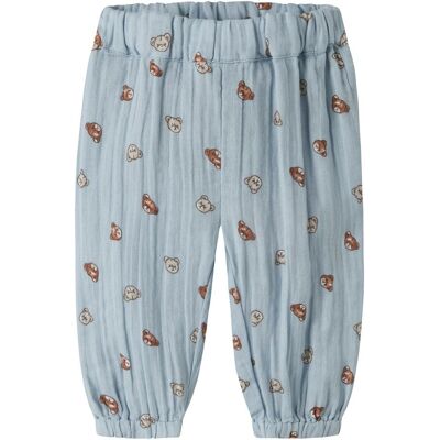 name it Musselin-Hose Bären - hellblau mehrfarbig - Unisex - Size: 56 name it Musselin-Hose Bären - hellblau mehrfarbig - Unisex - Size: 56