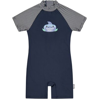 Sterntaler Schwimmanzug mit UV-Schutz kurz Ringel Hai - blau natur - Junge - Size: 74 Sterntaler Schwimmanzug mit UV-Schutz kurz Ringel Hai - blau natur - Junge - Size: 74