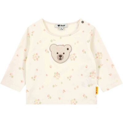 Steiff Shirt langarm Blumen Bär - natur rosa - Maedchen - Size: 74 Steiff Shirt langarm Blumen Bär - natur rosa - Maedchen - Size: 74