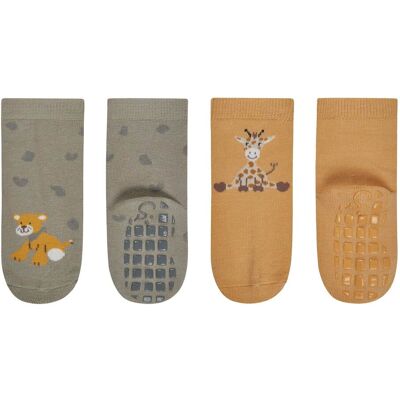 Sterntaler 2er-Pack ABS-Socken Safari - gelb gruen - Unisex - Size: 25 Sterntaler 2er-Pack ABS-Socken Safari - gelb gruen - Unisex - Size: 25