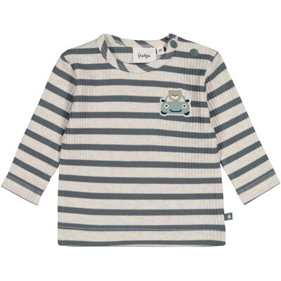 Feetje Shirt langarm Ringel Auto Bär Rippqualität - natur gruen - Junge - Size: 74 Feetje Shirt langarm Ringel Auto Bär Rippqualität - natur gruen - Junge - Size: 74