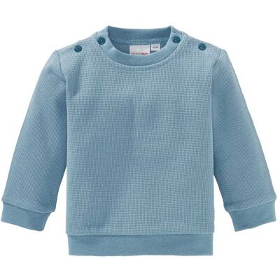 Bornino Sweatshirt Waffelpiqué - blau - Junge - Size: 86 Bornino Sweatshirt Waffelpiqué - blau - Junge - Size: 86