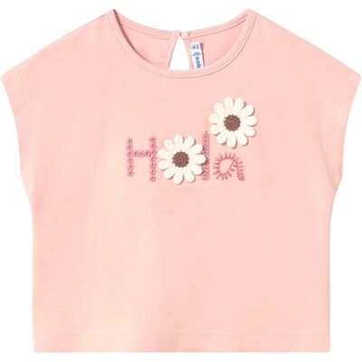 Mayoral T-Shirt Häkel-Blumen Hola - rosa - Maedchen - Size: 86 Mayoral T-Shirt Häkel-Blumen Hola - rosa - Maedchen - Size: 86