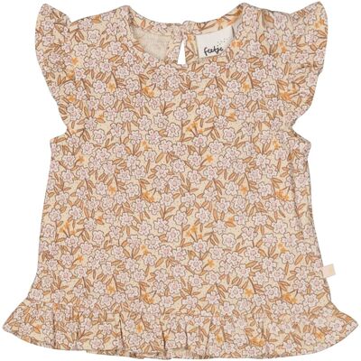 Feetje Krepp-T-Shirt Flügelarm Blumen Rüschen - braun mehrfarbig - Maedchen - Size: 92 Feetje Krepp-T-Shirt Flügelarm Blumen Rüschen - braun mehrfarbig - Maedchen - Size: 92