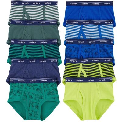 Carter's 10er-Pack Slips - blau gruen mehrfarbig - Junge - Size: 104 Carter's 10er-Pack Slips - blau gruen mehrfarbig - Junge - Size: 104