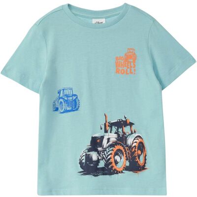s.Oliver T-Shirt Traktoren - hellblau - Junge - Size: 116 s.Oliver T-Shirt Traktoren - hellblau - Junge - Size: 116