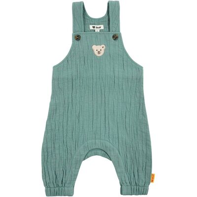 Steiff Musselin-Latzhose Bär - gruen - Junge - Size: 86 Steiff Musselin-Latzhose Bär - gruen - Junge - Size: 86