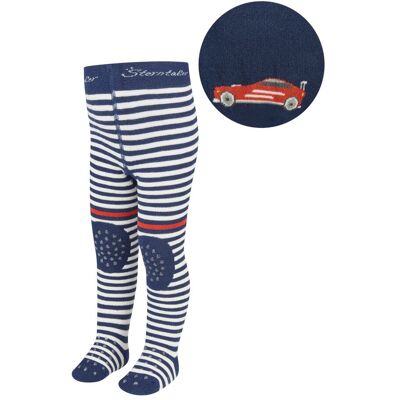 Sterntaler Krabbelstrumpfhose Auto Ringel - blau natur - Junge - Size: 80 Sterntaler Krabbelstrumpfhose Auto Ringel - blau natur - Junge - Size: 80