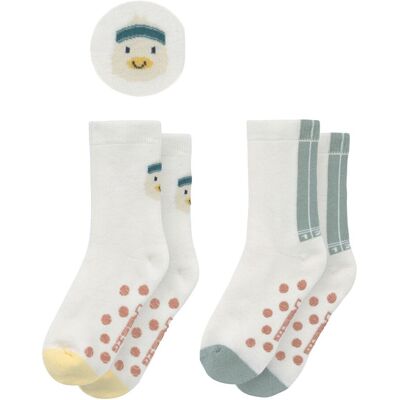 Lässig 2er-Pack ABS Socken Ente Streifen - natur mehrfarbig - Unisex - Size: 23 Lässig 2er-Pack ABS Socken Ente Streifen - natur mehrfarbig - Unisex - Size: 23
