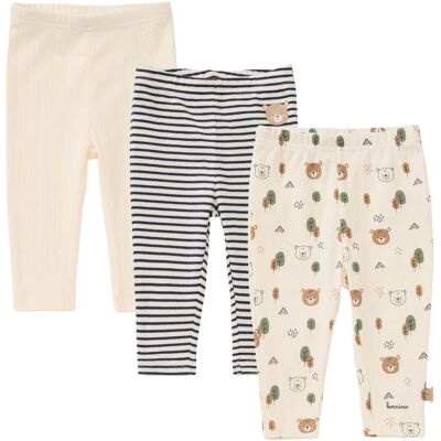 Bornino 3er-Pack Leggings Tiny Forest - blau natur - Unisex - Size: 50 Bornino 3er-Pack Leggings Tiny Forest - blau natur - Unisex - Size: 50