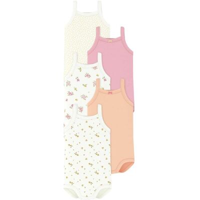 Petit Bateau 5er-Pack Bodys ohne Arm Blumen Punkte - mehrfarbig - Maedchen - Size: 68 Petit Bateau 5er-Pack Bodys ohne Arm Blumen Punkte - mehrfarbig - Maedchen - Size: 68