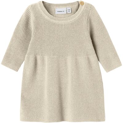 name it Strickkleid langarm - beige - Maedchen - Size: 80 name it Strickkleid langarm - beige - Maedchen - Size: 80