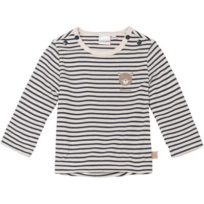 Bornino Shirt langarm Ringel - blau natur - Unisex - Size: 98 Bornino Shirt langarm Ringel - blau natur - Unisex - Size: 98