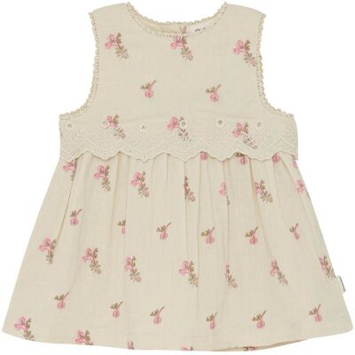 MINYMO Kleid ohne Arm Blumen - natur rosa - Maedchen - Size: 74 MINYMO Kleid ohne Arm Blumen - natur rosa - Maedchen - Size: 74