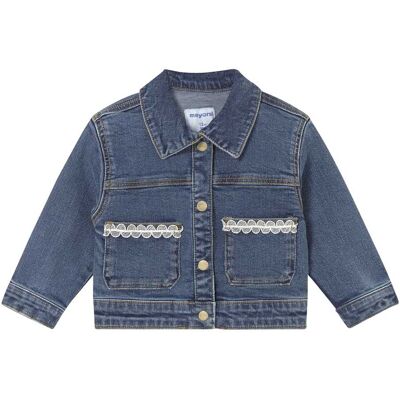 Mayoral Jeansjacke mit Spitze - denim - Maedchen - Size: 92 Mayoral Jeansjacke mit Spitze - denim - Maedchen - Size: 92