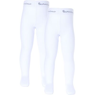 Bornino 2er-Pack Strumpfhose - weiss - Unisex - Size: 86 Bornino 2er-Pack Strumpfhose - weiss - Unisex - Size: 86