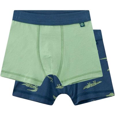 Sanetta 2er-Pack Boxershorts Krokodil - blau gruen - Junge - Size: 128 Sanetta 2er-Pack Boxershorts Krokodil - blau gruen - Junge - Size: 128