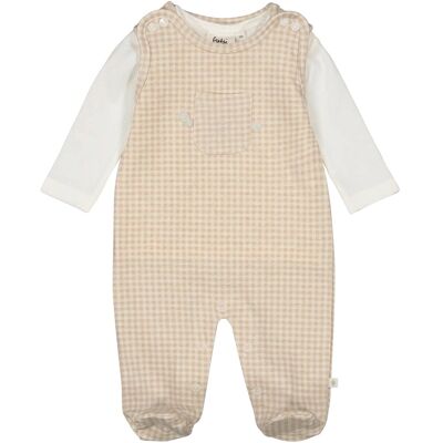 Feetje Strampler-Set Karo - beige - Unisex - Size: 50 Feetje Strampler-Set Karo - beige - Unisex - Size: 50