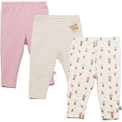 Bornino 3er-Pack Leggings On the road - natur rosa - Maedchen - Size: 74 Bornino 3er-Pack Leggings On the road - natur rosa - Maedchen - Size: 74
