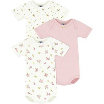 Petit Bateau 3er-Pack Bodys kurzarm Blumen - natur mehrfarbig - Maedchen - Size: 74 Petit Bateau 3er-Pack Bodys kurzarm Blumen - natur mehrfarbig - Maedchen - Size: 74