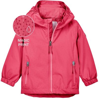 Killtec Regenjacke mit Kapuze und Mitwachsfunktion Magic Print - pink - Maedchen - Size: 86 Killtec Regenjacke mit Kapuze und Mitwachsfunktion Magic Print - pink - Maedchen - Size: 86