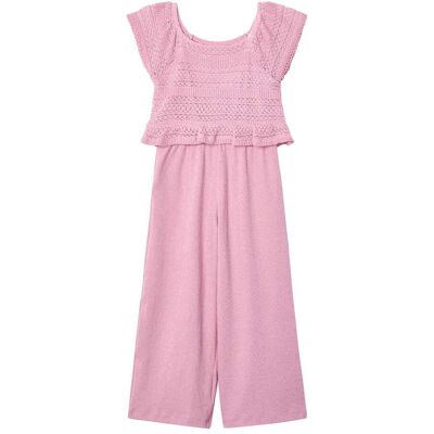 Mayoral Häkel-Jumpsuit 2in1 Rippqualität - rosa - Maedchen - Size: 110 Mayoral Häkel-Jumpsuit 2in1 Rippqualität - rosa - Maedchen - Size: 110