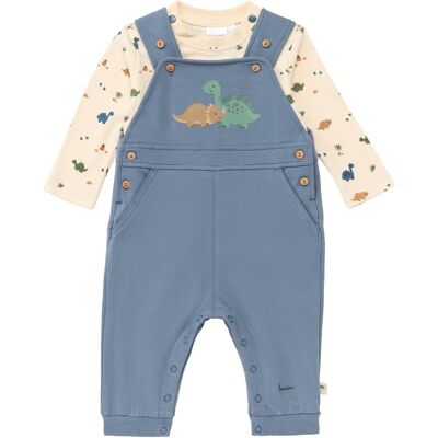Bornino 2-tlg. Set Latzhose mit Shirt Wild Nature - blau natur - Junge - Size: 62 Bornino 2-tlg. Set Latzhose mit Shirt Wild Nature - blau natur - Junge - Size: 62