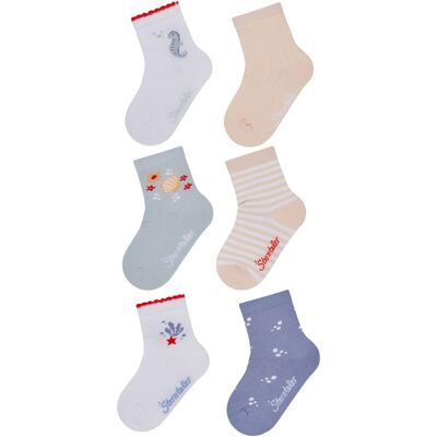 Sterntaler 6er-Pack Socken Ozean - mehrfarbig - Maedchen - Size: 23 Sterntaler 6er-Pack Socken Ozean - mehrfarbig - Maedchen - Size: 23