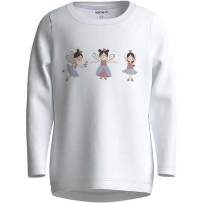 name it Shirt langarm Feen - weiss - Maedchen - Size: 110 name it Shirt langarm Feen - weiss - Maedchen - Size: 110