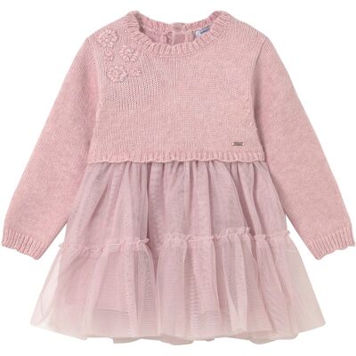Mayoral Kleid langarm 2in1 Strickpullover und Tüllrock - rosa - Maedchen - Size: 74 Mayoral Kleid langarm 2in1 Strickpullover und Tüllrock - rosa - Maedchen - Size: 74