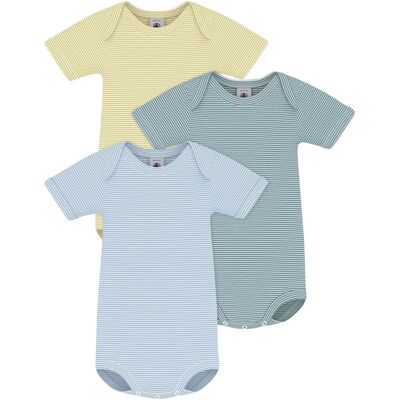 Petit Bateau 3er-Pack Bodys kurzarm Ringel - mehrfarbig - Unisex - Size: 74 Petit Bateau 3er-Pack Bodys kurzarm Ringel - mehrfarbig - Unisex - Size: 74