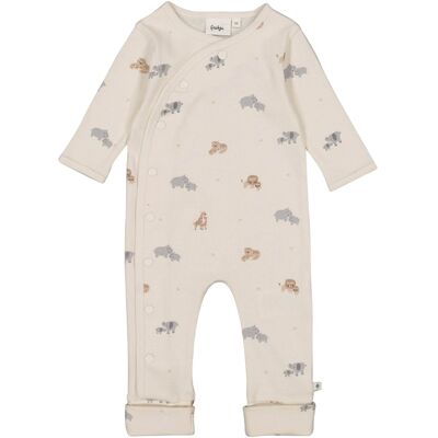 Feetje Overall mit Klappfuß Safari Rippqualität - natur mehrfarbig - Unisex - Size: 50 Feetje Overall mit Klappfuß Safari Rippqualität - natur mehrfarbig - Unisex - Size: 50