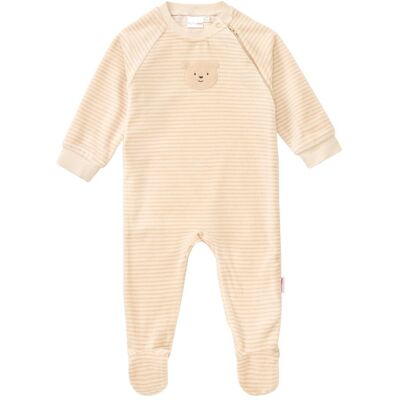 Bornino Nicki-Overall Ringel Bär - beige - Unisex - Size: 86 Bornino Nicki-Overall Ringel Bär - beige - Unisex - Size: 86