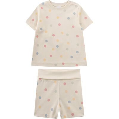 Sanetta Schlafanzug kurz Punkte - beige mehrfarbig - Maedchen - Size: 80 Sanetta Schlafanzug kurz Punkte - beige mehrfarbig - Maedchen - Size: 80