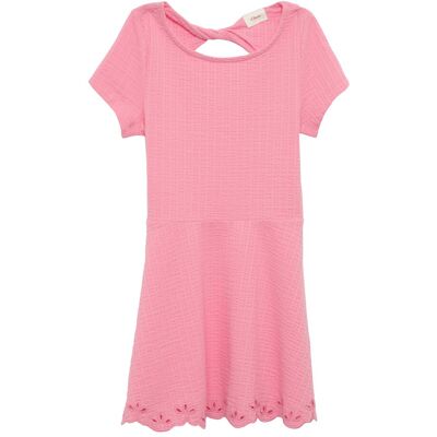 s.Oliver Kleid kurzarm Struktur - pink - Maedchen - Size: 116 s.Oliver Kleid kurzarm Struktur - pink - Maedchen - Size: 116