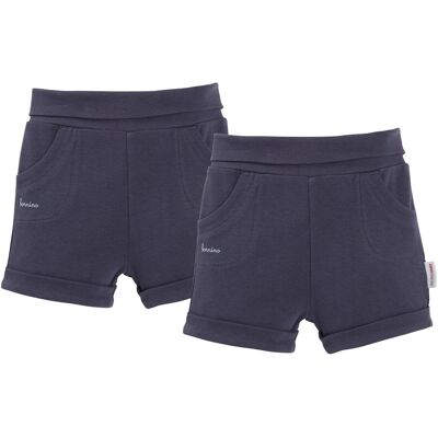 Bornino 2er-Pack Shorts - blau - Junge - Size: 74 Bornino 2er-Pack Shorts - blau - Junge - Size: 74