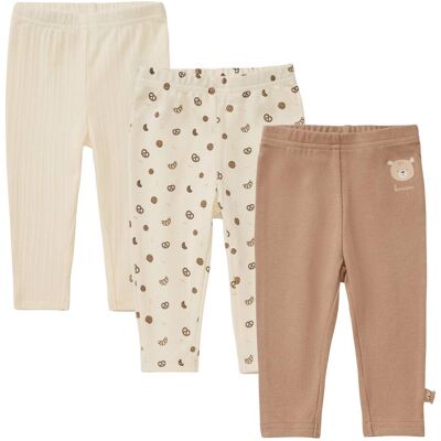 Bornino 3er-Pack Leggings Bakery - natur braun - Unisex - Size: 50 Bornino 3er-Pack Leggings Bakery - natur braun - Unisex - Size: 50