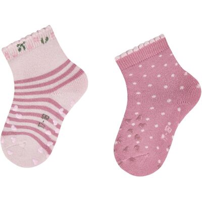 Sterntaler 2er-Pack Krabbelsocken Ringel Punkte - rosa - Maedchen - Size: 19 Sterntaler 2er-Pack Krabbelsocken Ringel Punkte - rosa - Maedchen - Size: 19