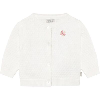 Noppies Ajour-Strickjacke Blume - natur - Maedchen - Size: 74 Noppies Ajour-Strickjacke Blume - natur - Maedchen - Size: 74